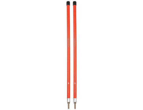 Load image into Gallery viewer, 3/4 x 28 Inch Fluorescent Orange Bumper Marker Sight Rods with Hardware
