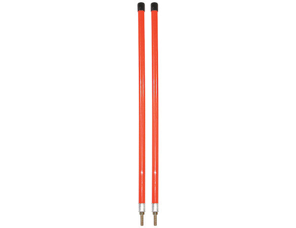 Load image into Gallery viewer, 3/4 x 28 Inch Fluorescent Orange Bumper Marker Sight Rods with Hardware
