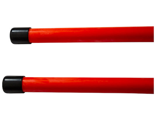 3/4 x 28 Inch Fluorescent Orange Bolt-On Bumper Marker Sight Rods with Hardware