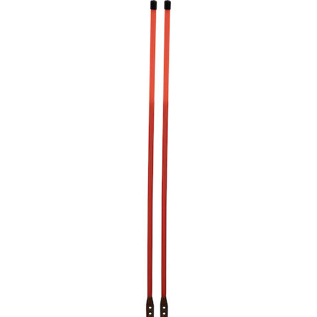 Load image into Gallery viewer, 3/4 x 48 Inch Fluorescent Orange Bolt-On Bumper Marker Sight Rods with Hardware
