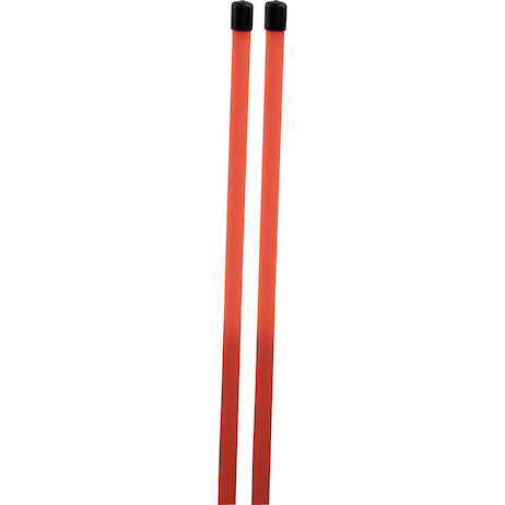 Load image into Gallery viewer, 3/4 x 48 Inch Fluorescent Orange Bolt-On Bumper Marker Sight Rods with Hardware
