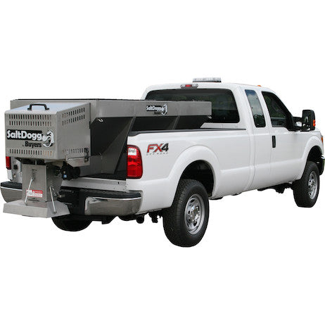 SALTDOGG® GAS STAINLESS HOPPER SPREADER WITH PINTLE CHAIN CONVEYOR