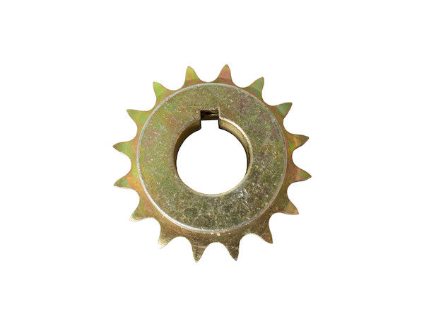 Load image into Gallery viewer, Replacement 1 Inch 16-Tooth Yellow Zinc Gearbox Sprocket with Set Screws for #40 Chain

