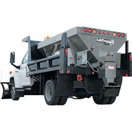 SALTDOGG® 2.5-5.5 CUBIC YARD ELECTRIC CONVEYOR CHAIN SPREADER - 9FT