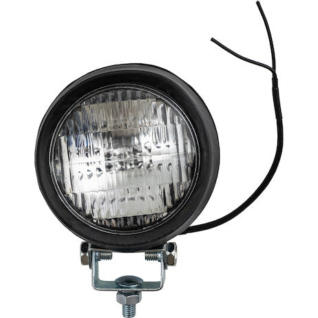 5 Inch Clear Round Incandescent Flood Light - Black Housing