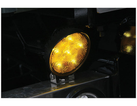 4.5 Inch Amber LED Flood Light with Black Housing