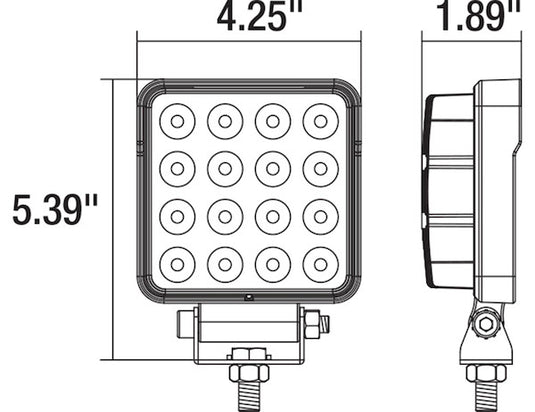 Ultra Bright 4.5 Inch Square LED Flood Light