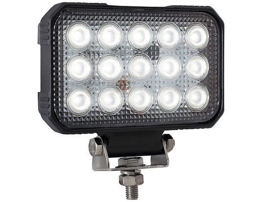 Ultra Bright 6 Inch Wide Rectangular Clear LED Spot Light