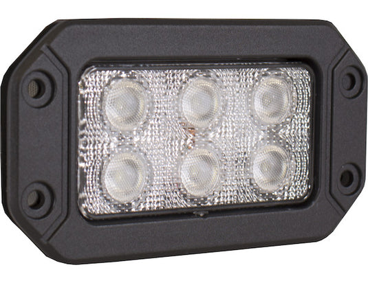 6.5 Inch by 3.5 Inch Rectangular LED Clear Flood Light