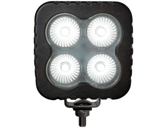 Heated 4 Inch Square LED Flood Light - Clear