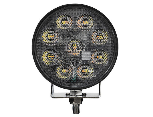 Ultra Bright 4.5 Inch Wide LED Flood Light with Strobe - Round Lens