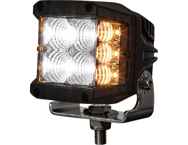 Load image into Gallery viewer, 4 Inch Wide LED Flood Light with Strobe - Square Lens
