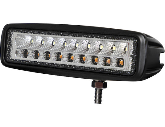 6.5 Inch LED Flood Light with Strobe - Rectangular Lens
