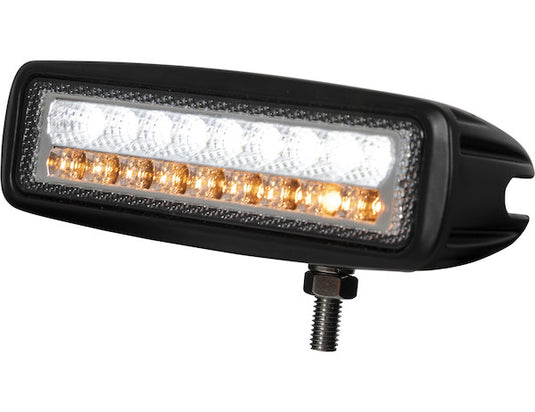 6.5 Inch LED Flood Light with Strobe - Rectangular Lens