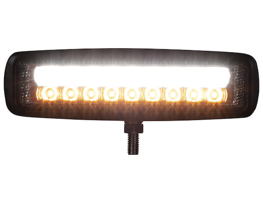 6.5 Inch LED Flood Light with Strobe - Rectangular Lens