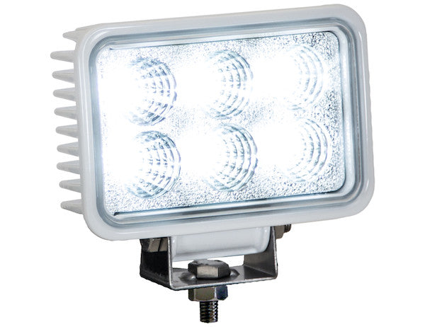 Load image into Gallery viewer, 4 Inch by 6 Inch Rectangular LED Clear Spot Light With White Housing
