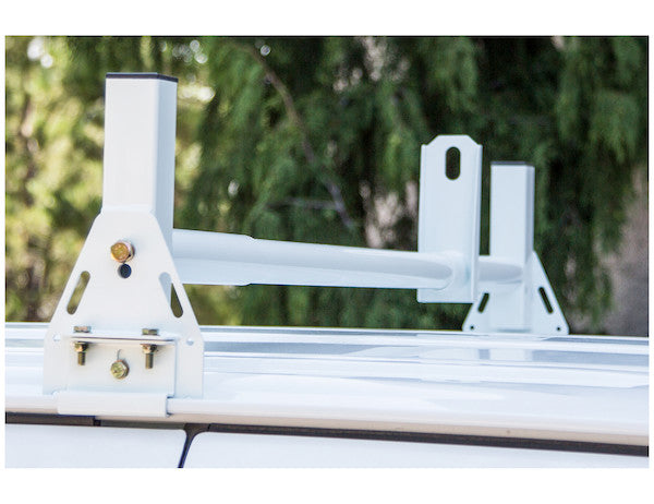 Load image into Gallery viewer, White Van Ladder Rack Set - 2 Bars And 2 Clamps
