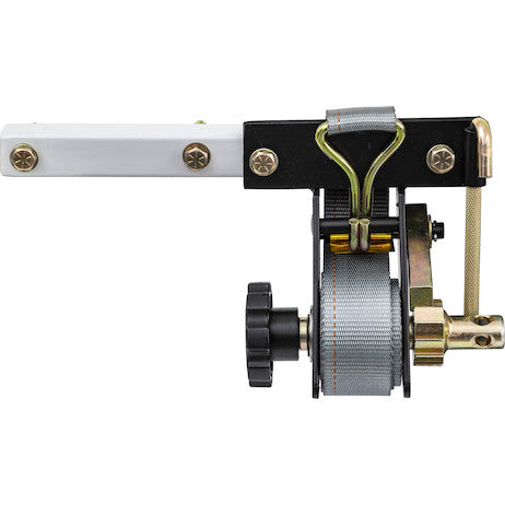 Ratchet Strap Mount with Ratcheting Tie Down for Van Ladder Racks