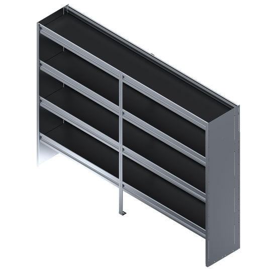 4-Shelf Unit for Cube Van, 84"L x 16"D x 62"H