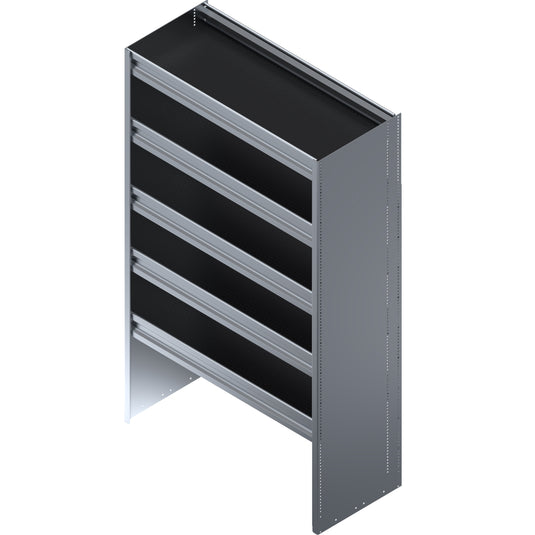 5 Shelf Unit, Cube Van, 36"L x 16"D x 62"H