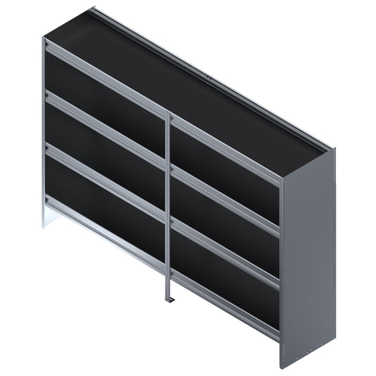 4-Shelf Unit for Cube Van, 84"L x 18"D x 62"H