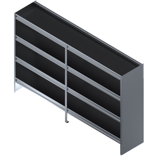 4-Shelf Unit for Cube Van, 96"L x 18"D x 62"H