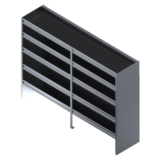 5 Shelf Unit, Cube Van, 72"L x 20"D x 62"H