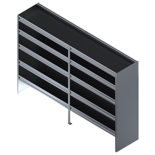 5 Shelf Unit, Cube Van, 84"L x 20"D x 62"H