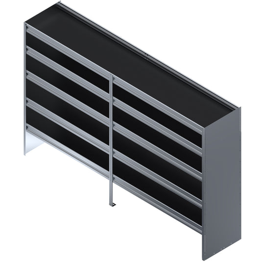 5 Shelf Unit, Cube Van, 96"L x 20"D x 62"H