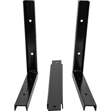 15x14 Inch Black Steel Mounting Brackets For 24/36 Inch Poly Truck Boxes