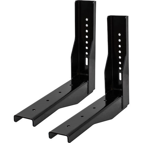 Pro Series Gloss Black Structural Steel Mounting Brackets, For Use With 18x18 Underbody Truck Boxes