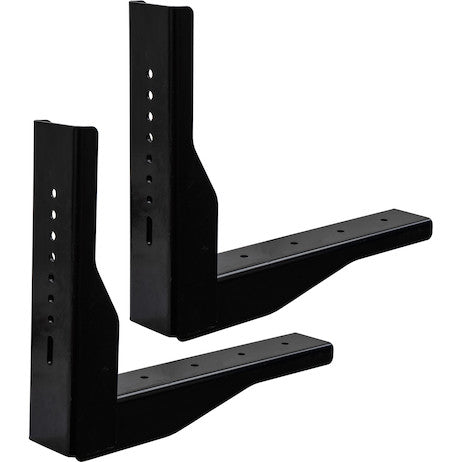 Load image into Gallery viewer, Pro Series Gloss Black Structural Steel Mounting Brackets, For Use With 18x18 Underbody Truck Boxes
