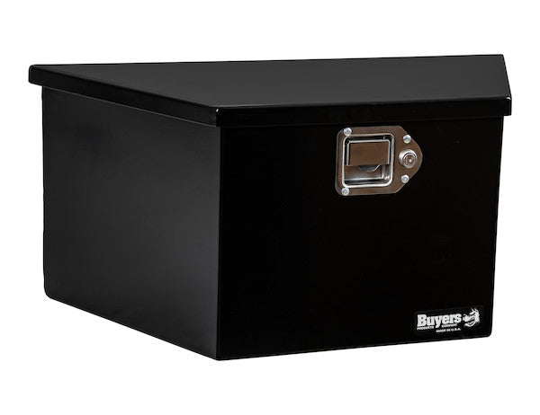 Load image into Gallery viewer, 27 Inch Wide Gloss Black Steel Trailer Tongue Truck Box
