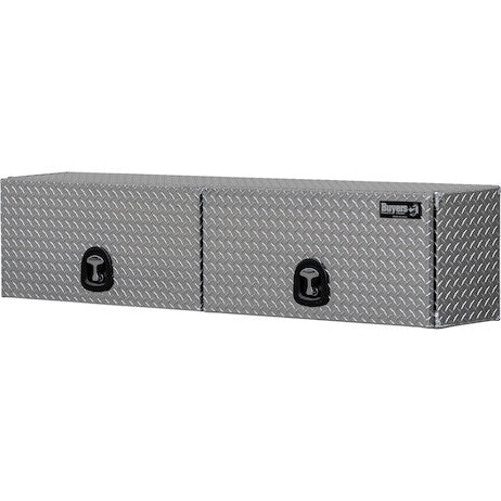 Load image into Gallery viewer, 16x13x72 Inch Diamond Tread Aluminum Topsider Truck Box with Flip-Up Doors
