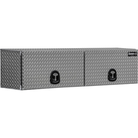 Load image into Gallery viewer, 16x13x72 Inch Diamond Tread Aluminum Topsider Truck Box with Flip-Up Doors
