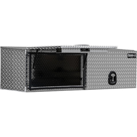16x13x72 Inch Diamond Tread Aluminum Topsider Truck Box with Flip-Up Doors