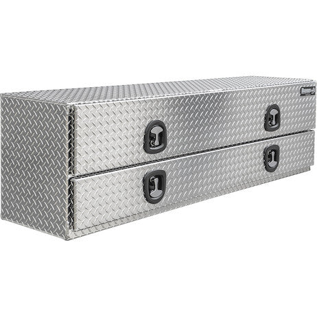 21x18x72 Inch Diamond Tread Aluminum Flatbed Contractor With Lower Door