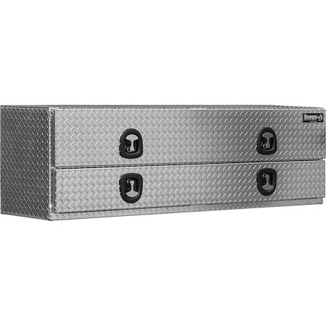 21x18x72 Inch Diamond Tread Aluminum Flatbed Contractor With Lower Door