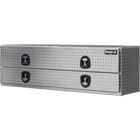 Load image into Gallery viewer, 21x18x72 Inch Diamond Tread Aluminum Flatbed Contractor With Lower Door
