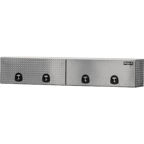 Load image into Gallery viewer, 16x13x72 Inch Diamond Tread Aluminum Topsider Truck Box with Flip-Up Doors
