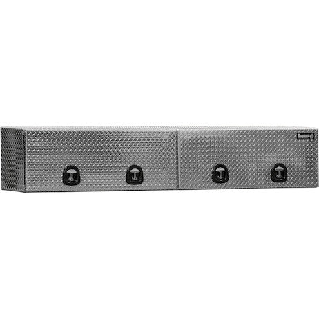 Load image into Gallery viewer, 16x13x72 Inch Diamond Tread Aluminum Topsider Truck Box with Flip-Up Doors
