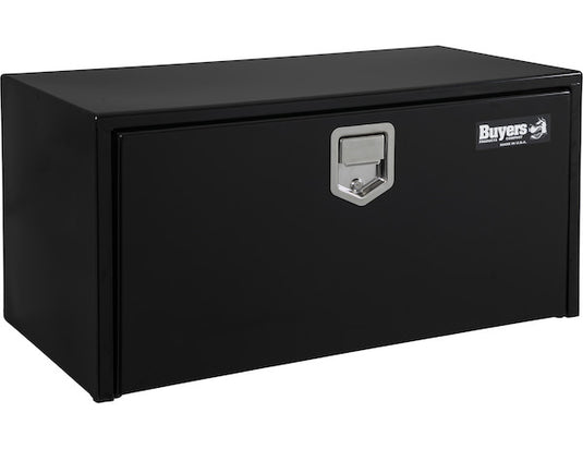 18x18x30 Inch Black Steel Underbody Truck Box With Paddle Latch