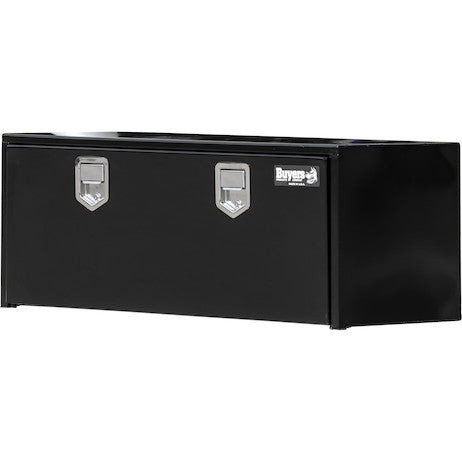 Load image into Gallery viewer, 18x18x60 Inch Black Steel Underbody Truck Box With Paddle Latch
