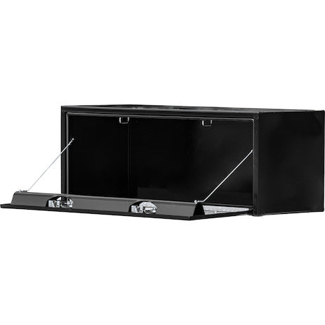 Load image into Gallery viewer, 18x18x60 Inch Black Steel Underbody Truck Box With Paddle Latch
