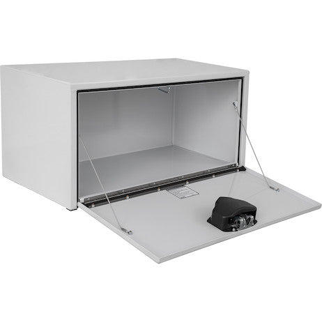 Load image into Gallery viewer, 18x18x36 Inch White Steel Underbody Truck Box with Paddle Latch

