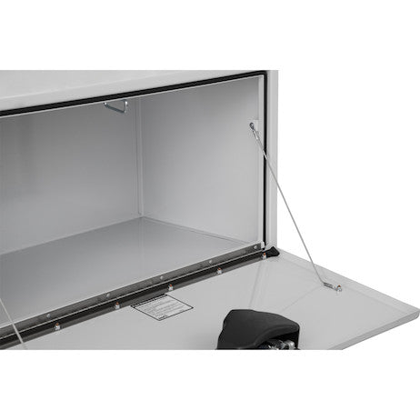 Load image into Gallery viewer, 18x18x36 Inch White Steel Underbody Truck Box with Paddle Latch
