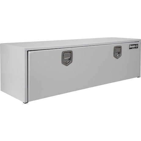 18x18x48 Inch White Steel Underbody Truck Box with 2 Paddle Latches