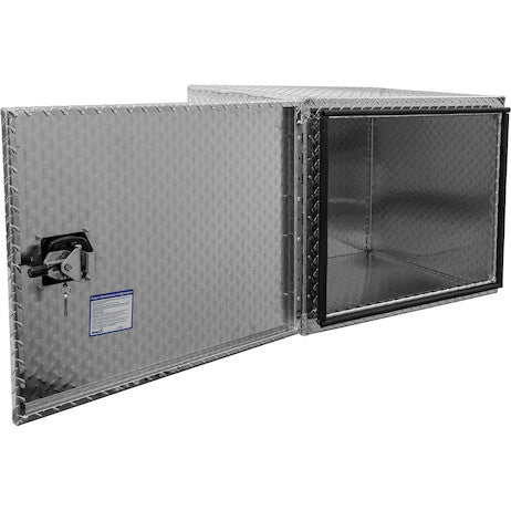 Load image into Gallery viewer, 24x24x30 Inch Diamond Tread Aluminum Underbody Truck Box - Single Barn Door, Compression Latch
