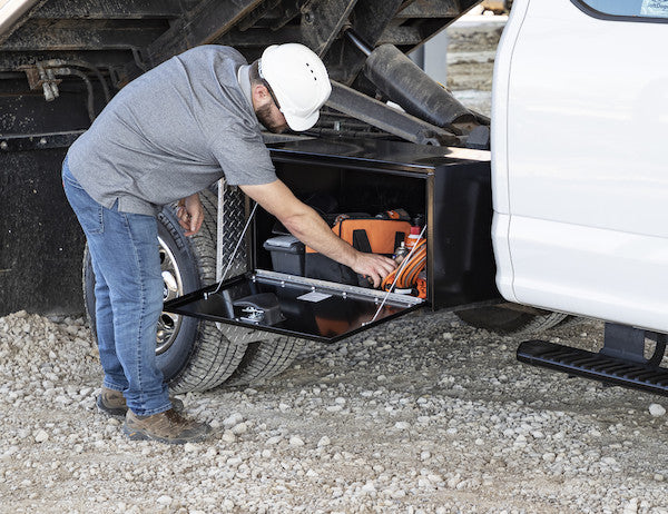 Load image into Gallery viewer, 18x18x36 Inch Black Steel Underbody Truck Box
