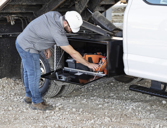 18x18x36 Inch Black Steel Underbody Truck Box